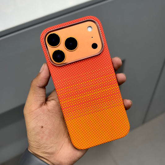 Knit Orange wave with magsafe case ( No. 2193)