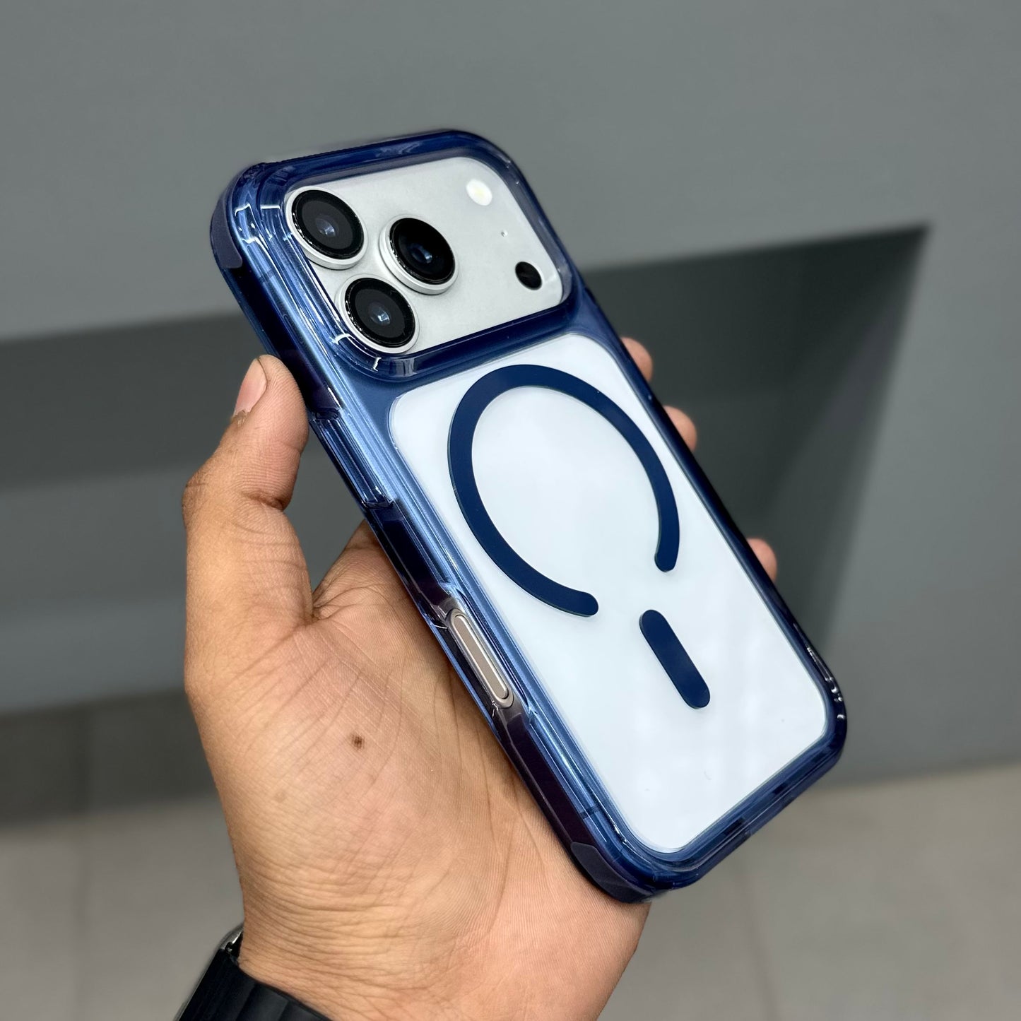 TRANZO TRIPLE LAYER MAGSAFE CASE-BLUE ( No. 2959)