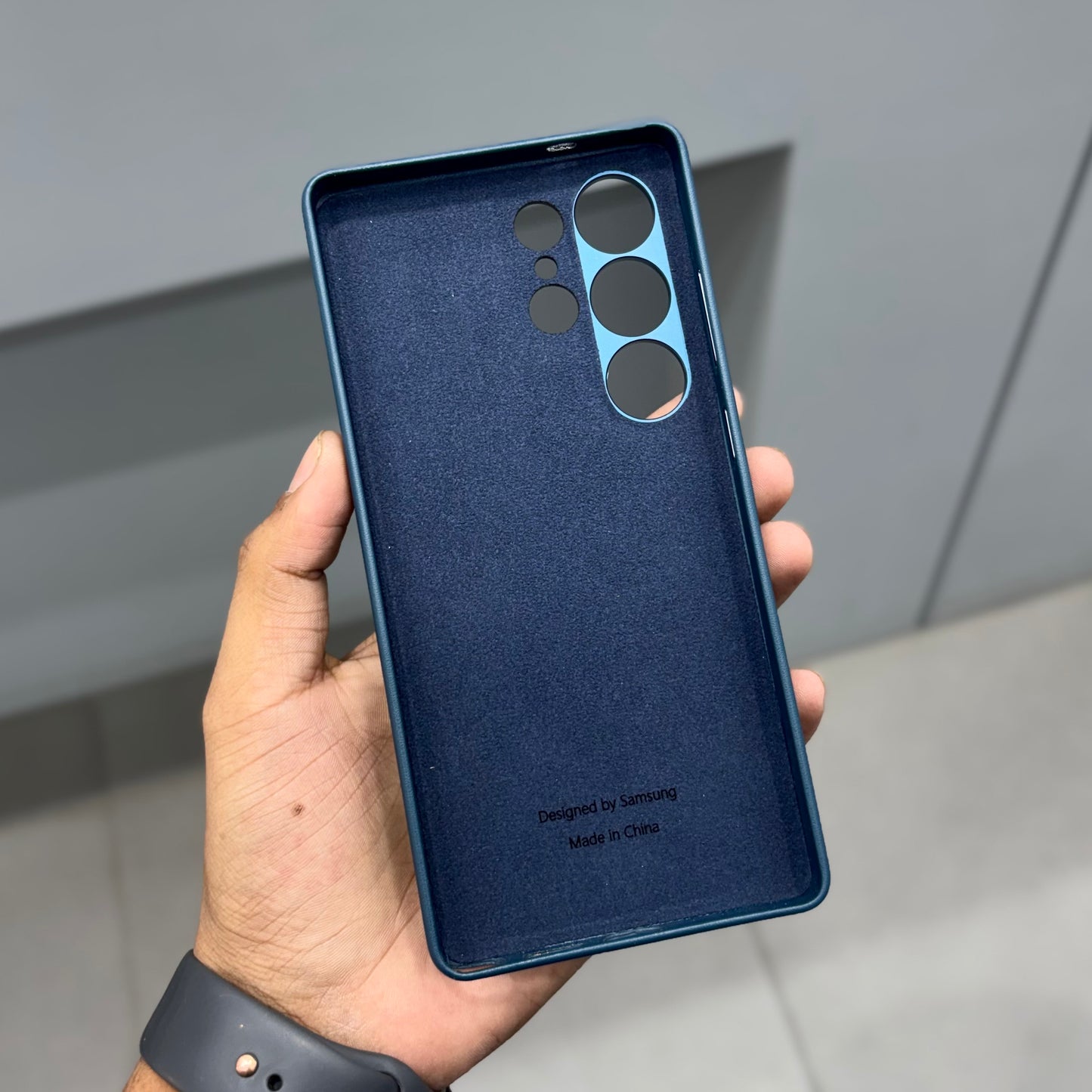 SAM VEGAN LEATHER CASE SAMSUNG - BLUE ( No. 2463 )