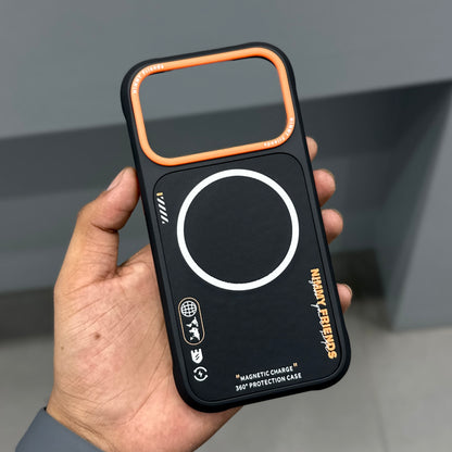 NIMMY MAGSAFE CASE - BLACK ORANGE ( No. 2695 )