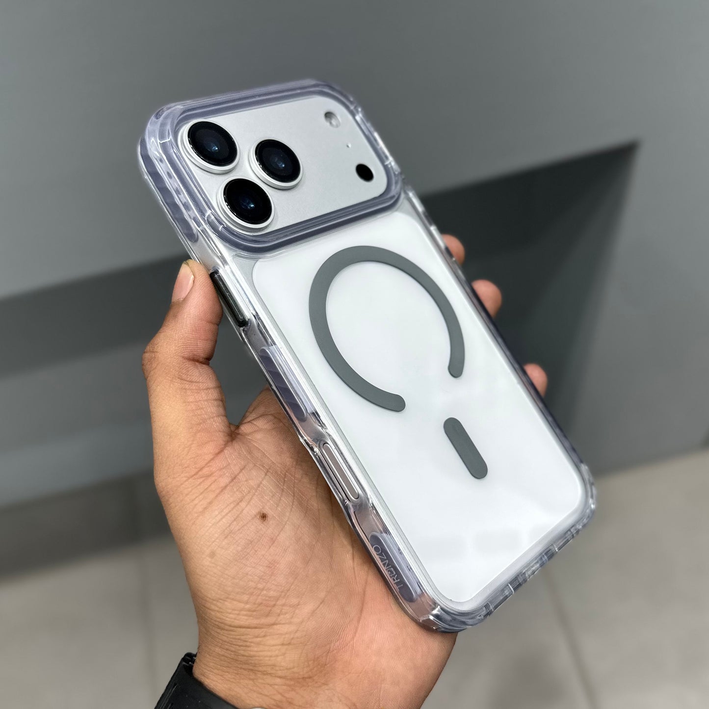 TRANZO BC 01 DETA CHABLE HOOK MAGSAFE CASE - GREY ( No. 2755 )