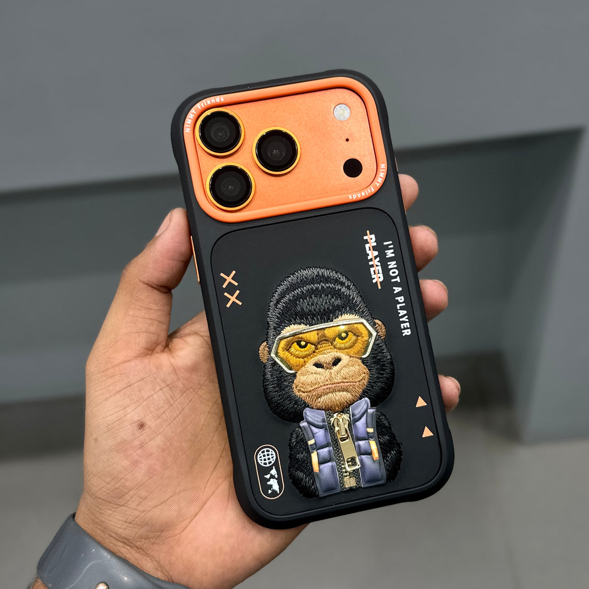 NIMMY GORILA CASE - BLACK ORANGE ( No. 2540 )