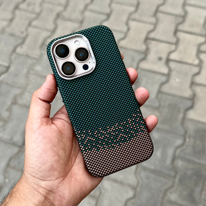 Lito Carbon Texture Case With Magsafe-Green Brown ( No. 1782 )