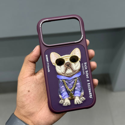 NIMMY DOG CHAIN CASE - WINE RED ( No. 4001 )