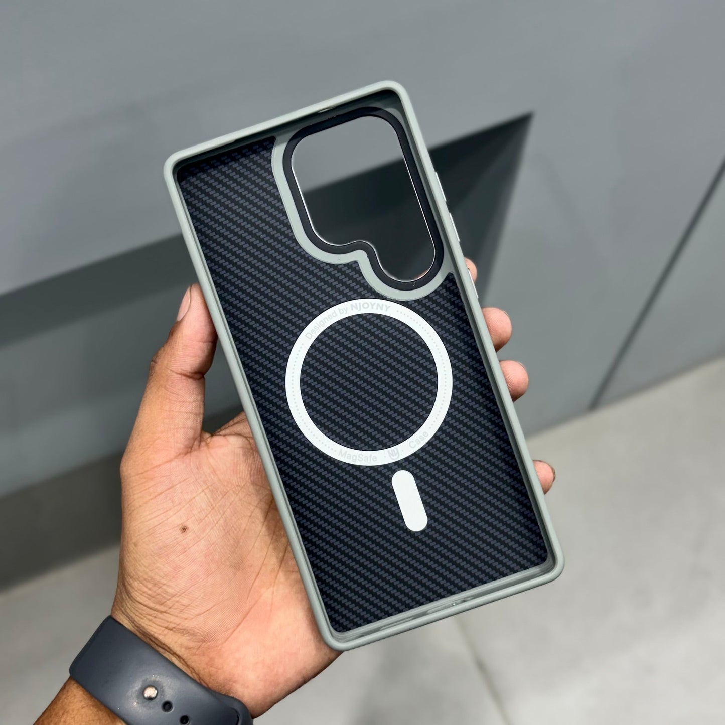 Nyjoy carben case- Grey-samsung ( No. 2172 )