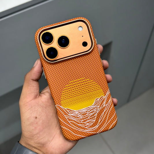KDM Grafix Sunset with Magsafe Case - Orange ( No. 2222)