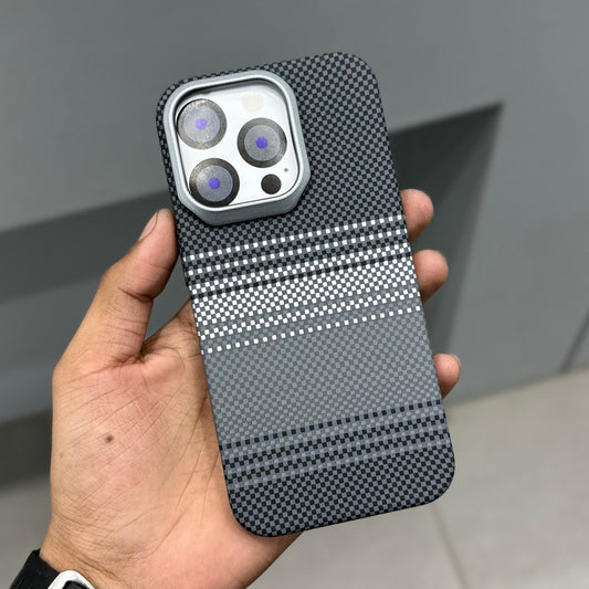 CARBON DRIP MAGSAFE CASE - GREY LINE ( No. 2847 )