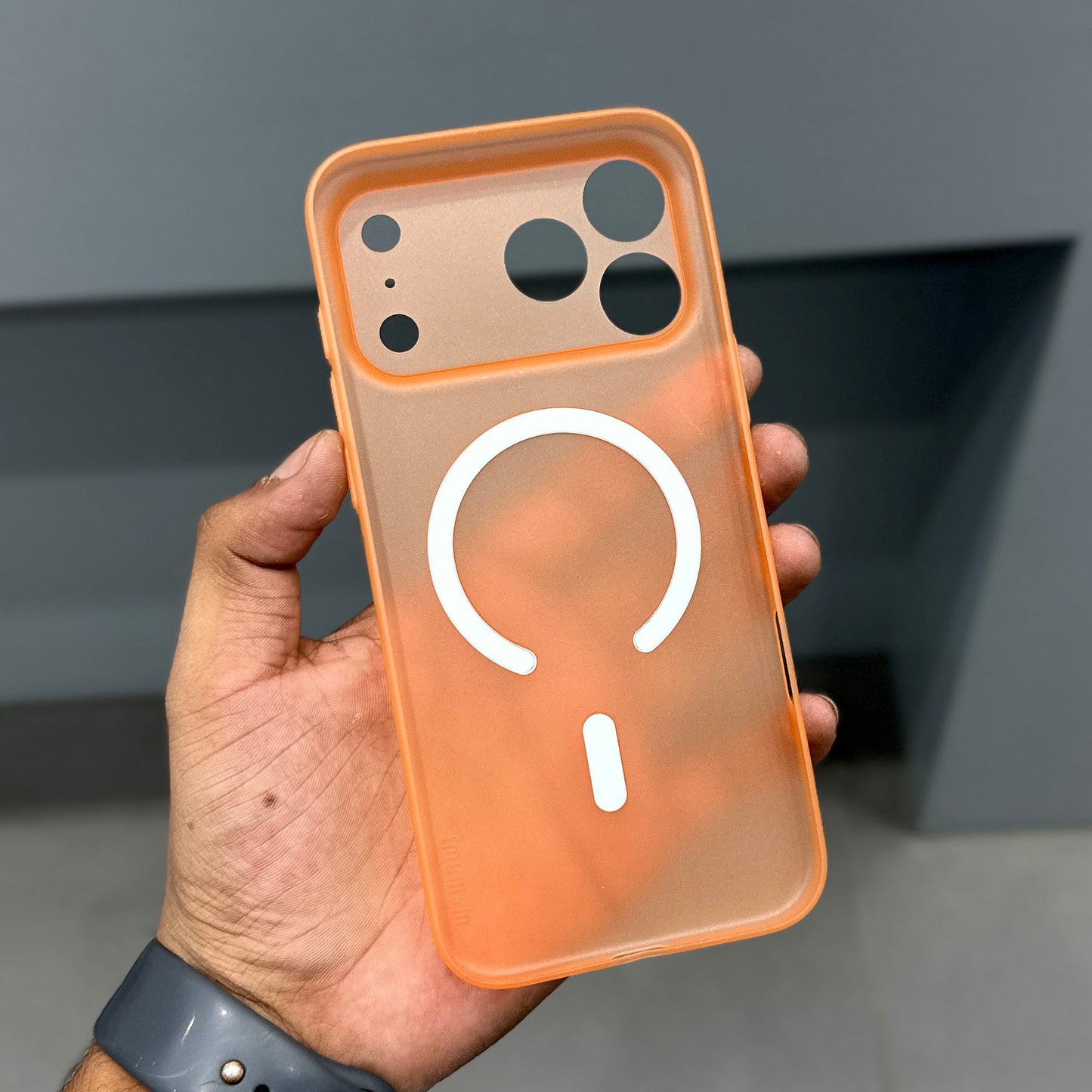 MEMUMI ULTRA THIN MAGSAFE CASE-ORANGE ( No. 2509 )