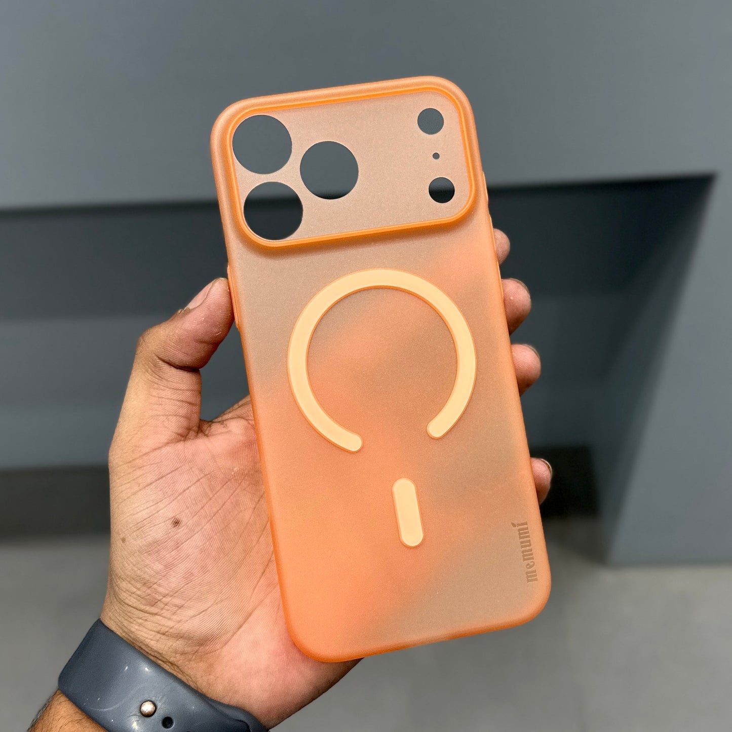 MEMUMI ULTRA THIN MAGSAFE CASE-ORANGE ( No. 2509 )