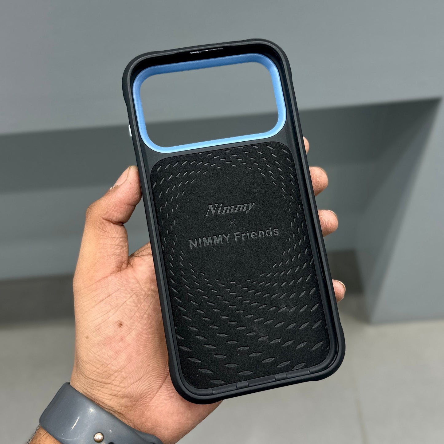 NIMMY DOG CHAIN CASE - BLACK BLUE 2.0 ( No. 2532 )