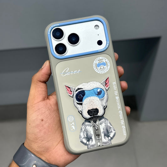 NIMMY DOG CHAIN CASE - GREY BLUE 2.0 ( No. 2534 )