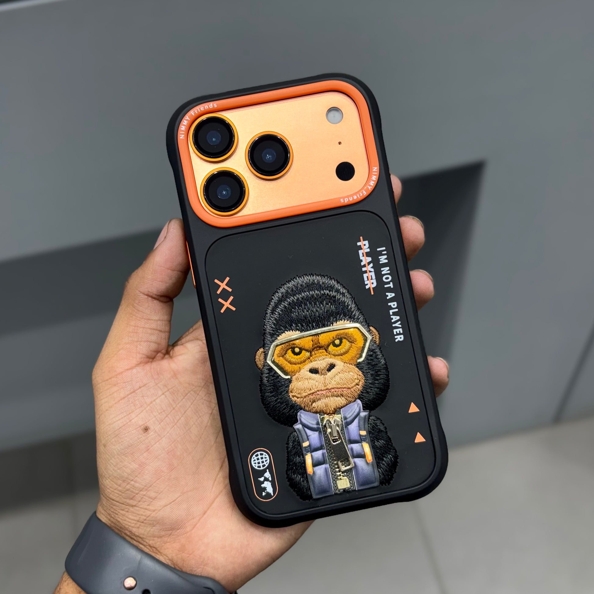 Nimmy Gorilla Case Iphone 12 NIMMY GORILA CASE BLACK ORANGE 2540  Chawla  Mobile