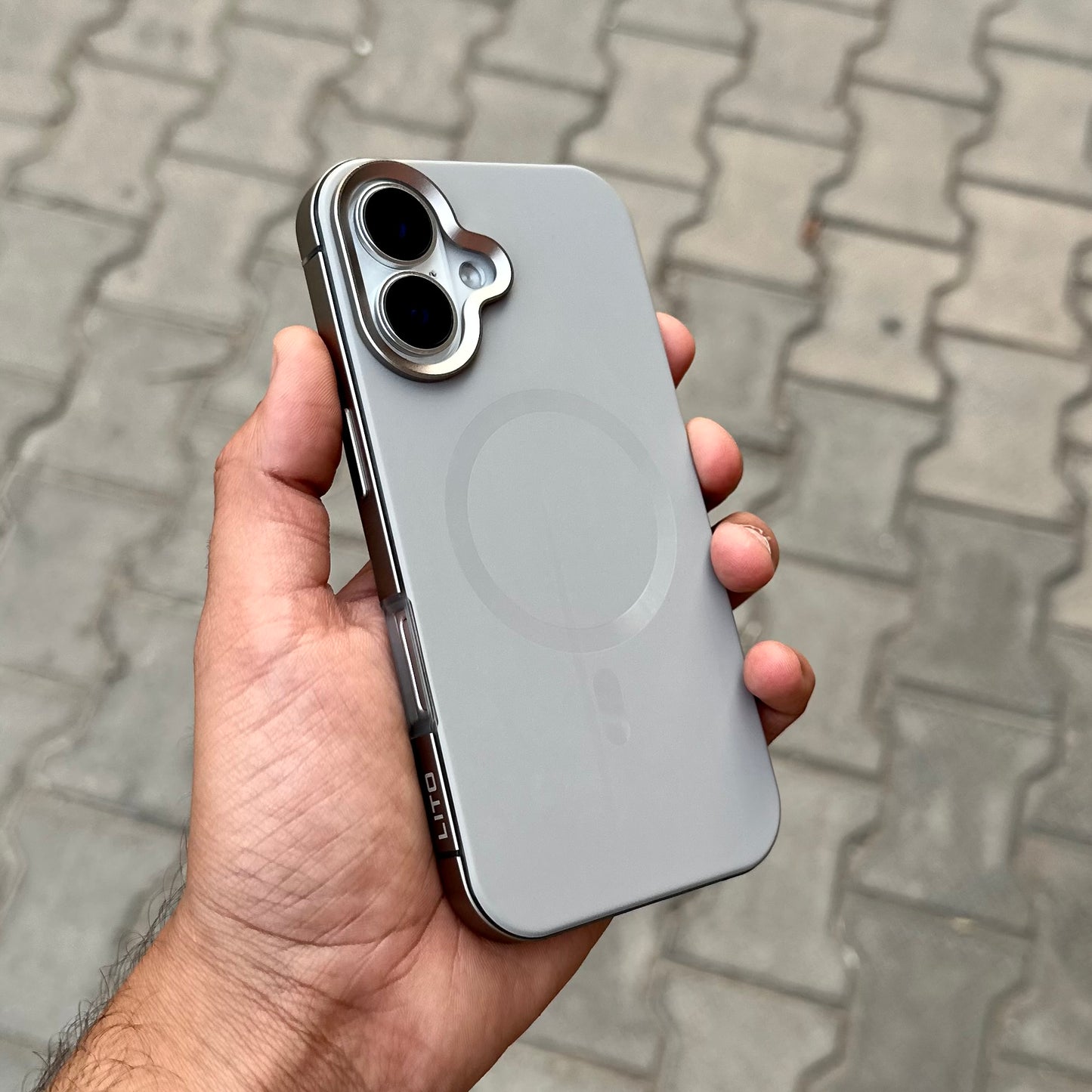 Lito Magmet Case With Magsafe- Grey ( No. 1799)