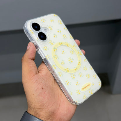 OXYGEN DOG FLOWER MAGSAFE CASE - YELLOW ( No. 3805 )