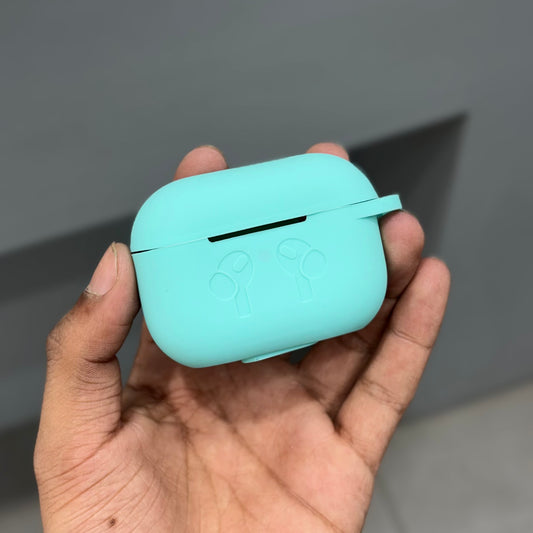 AIRPODS SILICON CASE - PASTAL MINT GREEN ( No. 2673 )