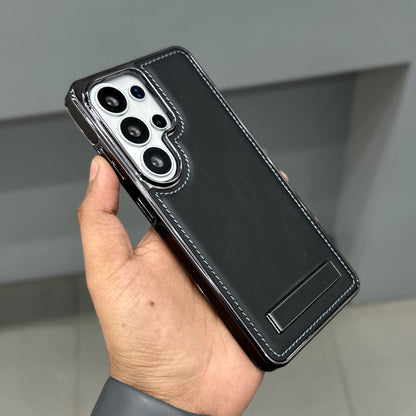 ICON LUXURY LEATHER STAND CASE SAMSUNG - BLACK ( No. 3057 )