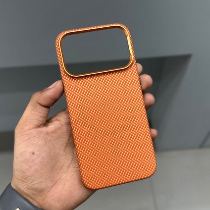 SLIVA IKEVLAR REAL CARBON CASE - ORANGE ( No. 3136 )