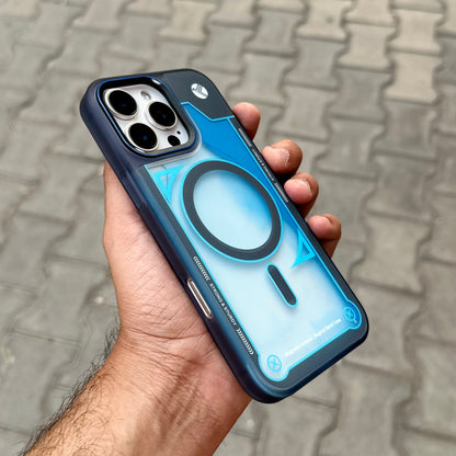 Grafix Sand Floting Case With Magsafe-Blue ( No. 1805 )