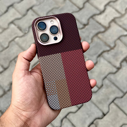 Luxo BrownCheck 10.0 Case With Magsafe ( No. 1889 )