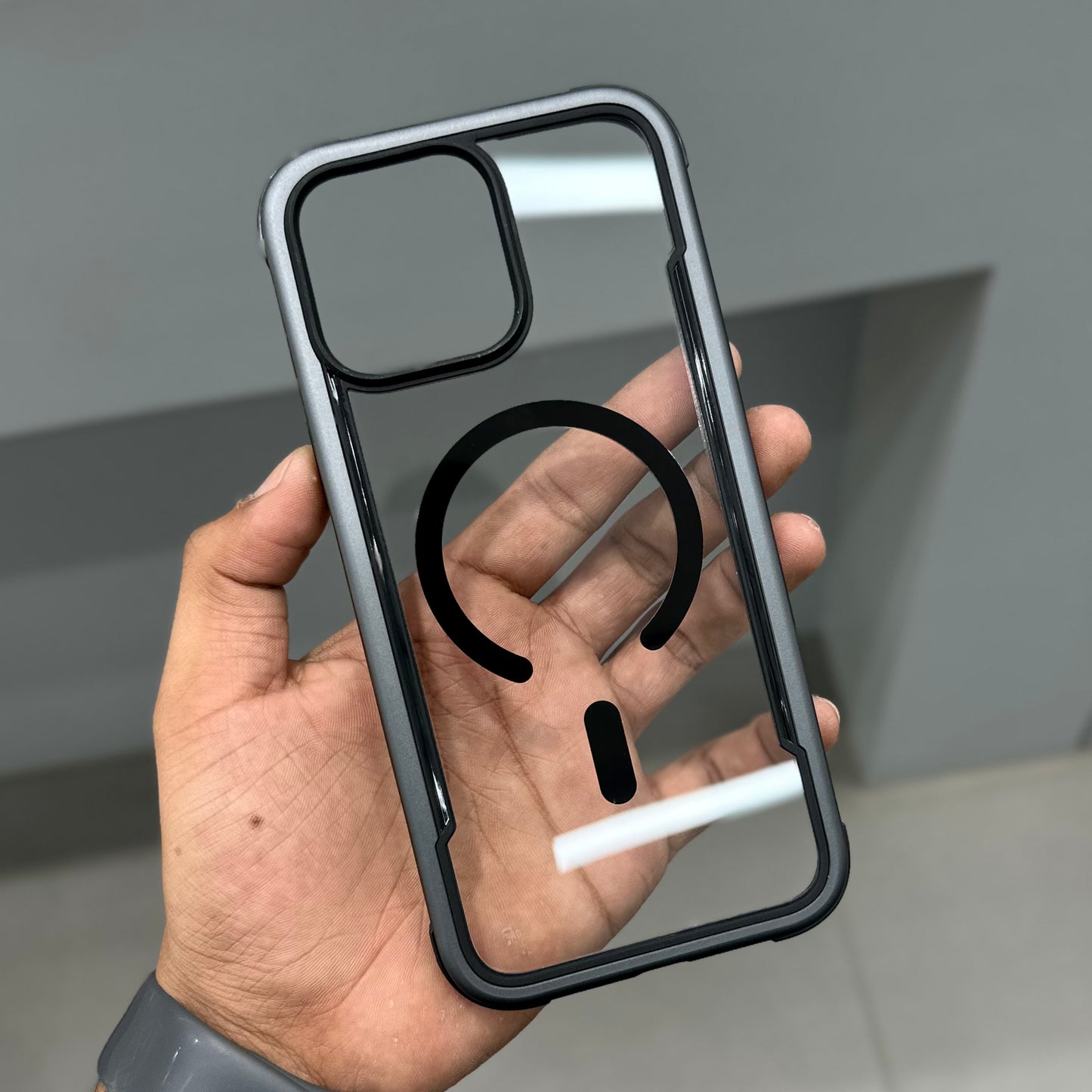 AURA METAL X CASE - BLACK GREY ( No. 3554 )