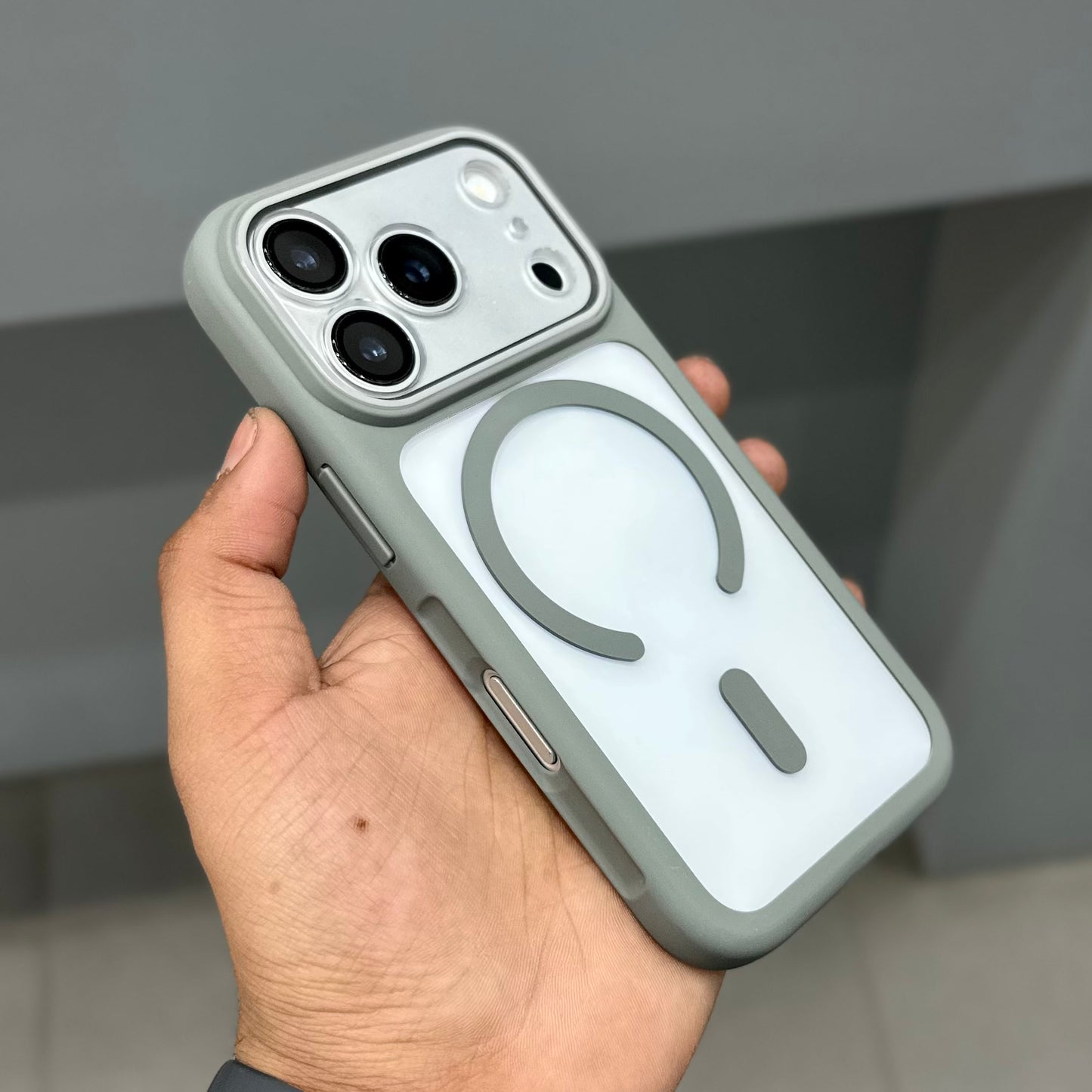 NY CAMO SHIELD MAGSAFE CASE - DARK GREY ( No. 3046 )