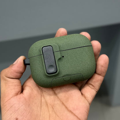 SANDLON AIRPODS CASE WITH STAND - GREEN ( No. 3451 )