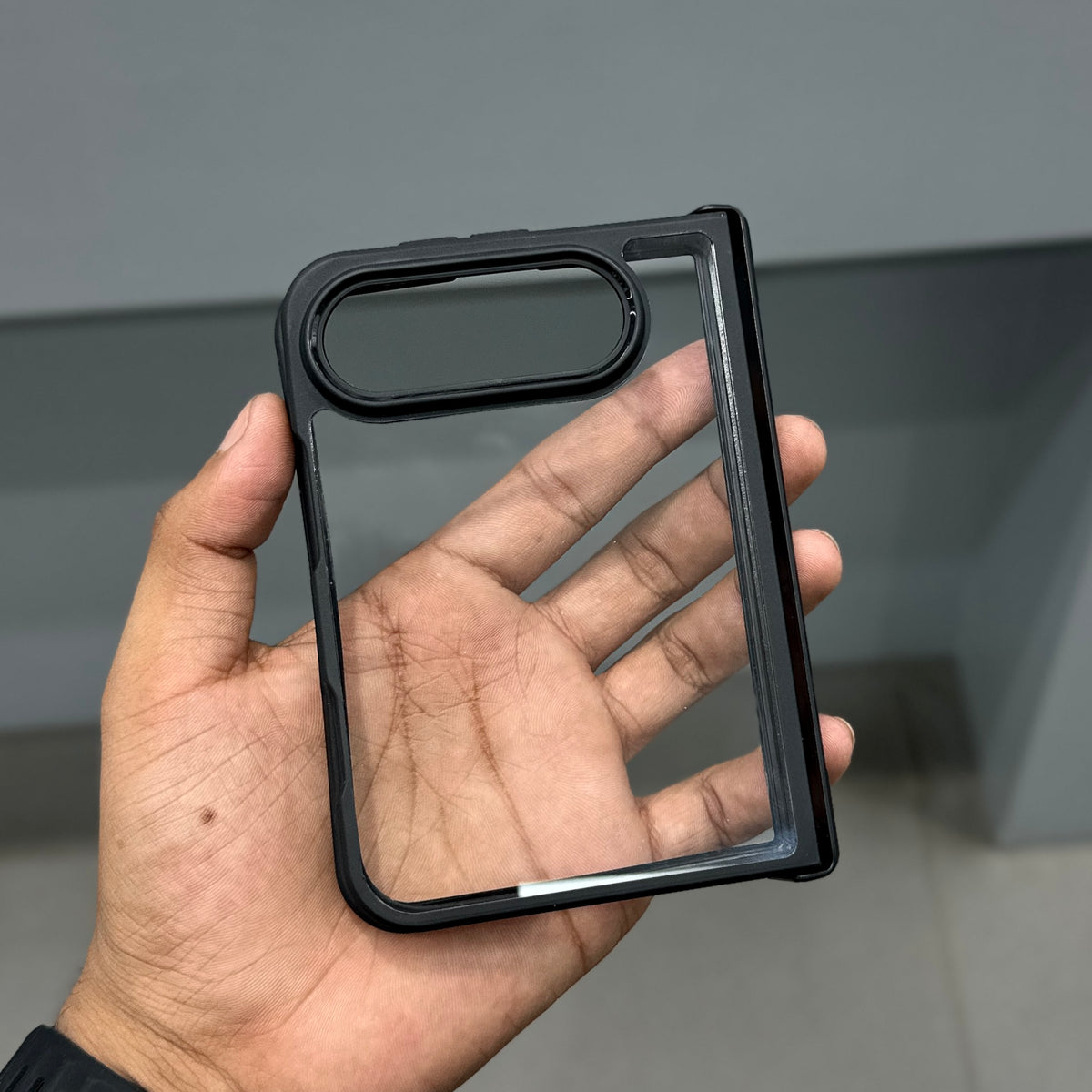 TRANZO BLACK FRAME I PHONE DUO CASE - BLACK ( No. 4073 )