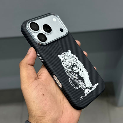 TIGER CARBON MAGSAFE CASE - BLACK ( No. 3731 )