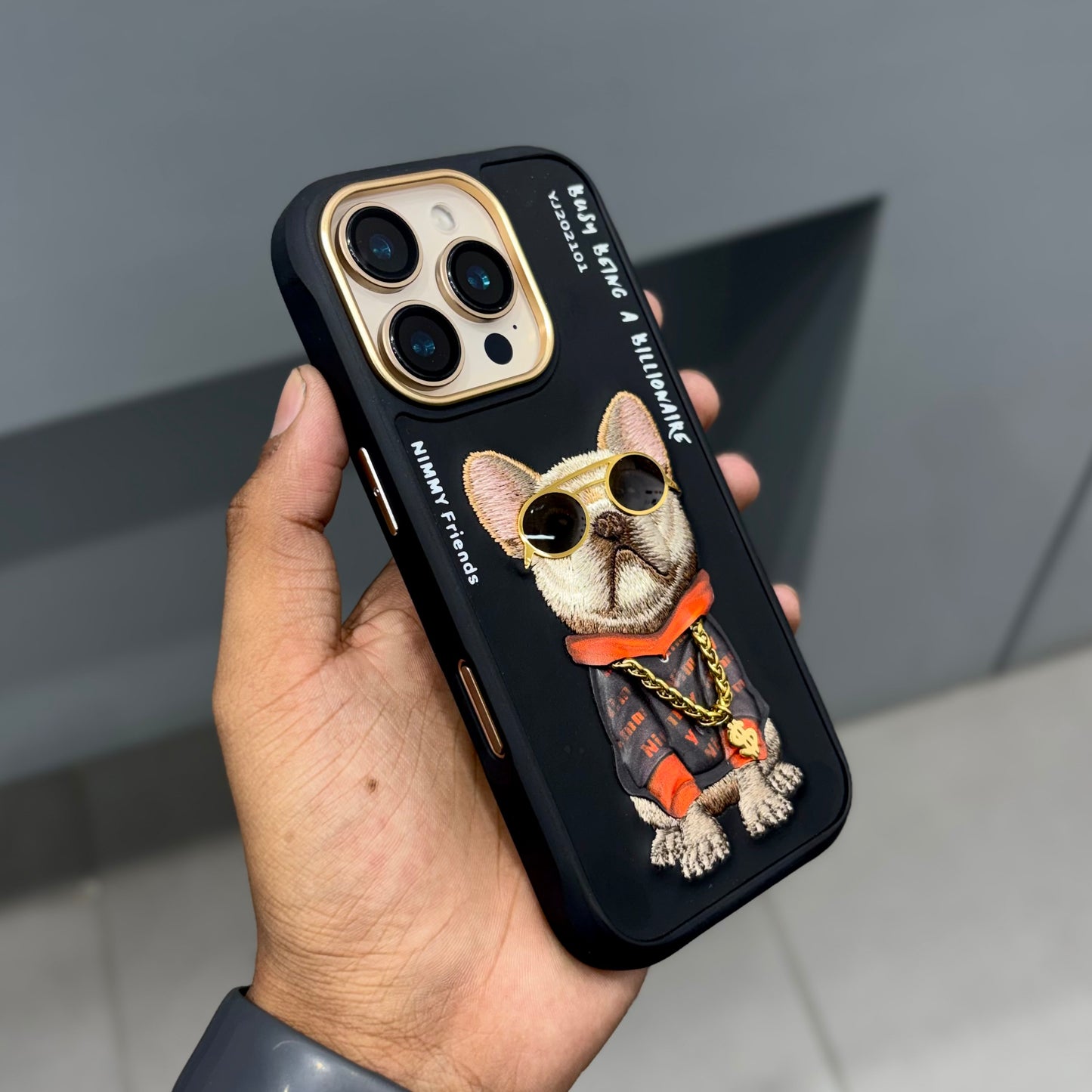 NIMMY DOG CASE - BLACK - 16 Series ( No. 2407 )