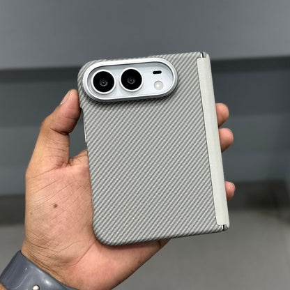 LINIQLIE CARBON TEXTURE IPHONE DUO CASE - GREY ( No. 4121 )