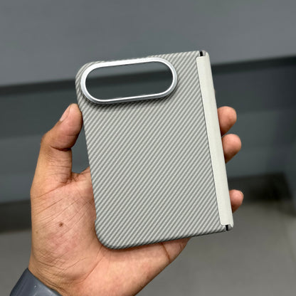 LINIQLIE CARBON TEXTURE IPHONE DUO CASE - GREY ( No. 4121 )