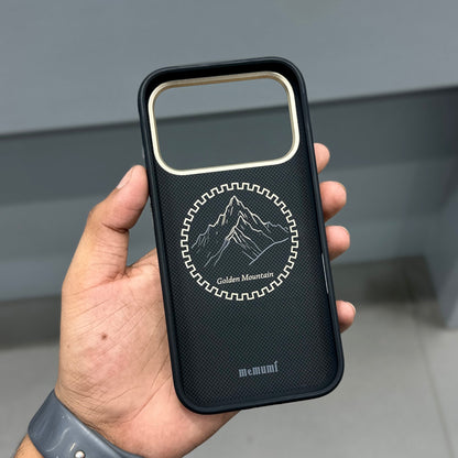 MEMUMI REAL CARBON FIBER CASE - BLACK GOLD ( No. 4135 )