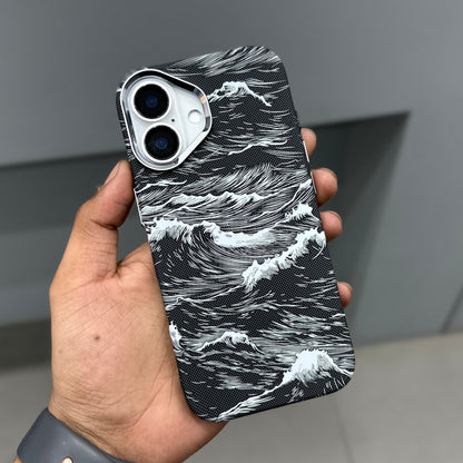 LUXO MAGSAFE CASE SEA WAVES - BLACK ( No. 3671 )