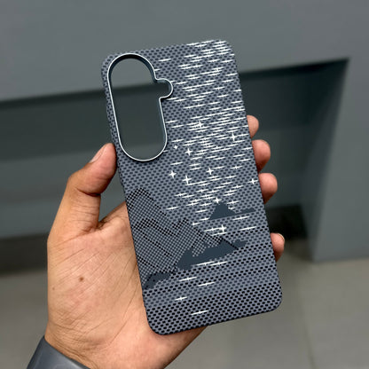 LUXO CARBON CASE SAMSUNG -GREY STARS ( No. 3168 )