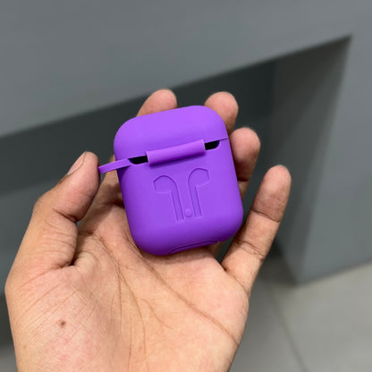 AIRPODS SILICON CASE - PURPLE ( No. 2672 )