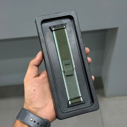 LAKING VELCROW STRAP - GREEN STRIPES BLACK ( No. 3654 )