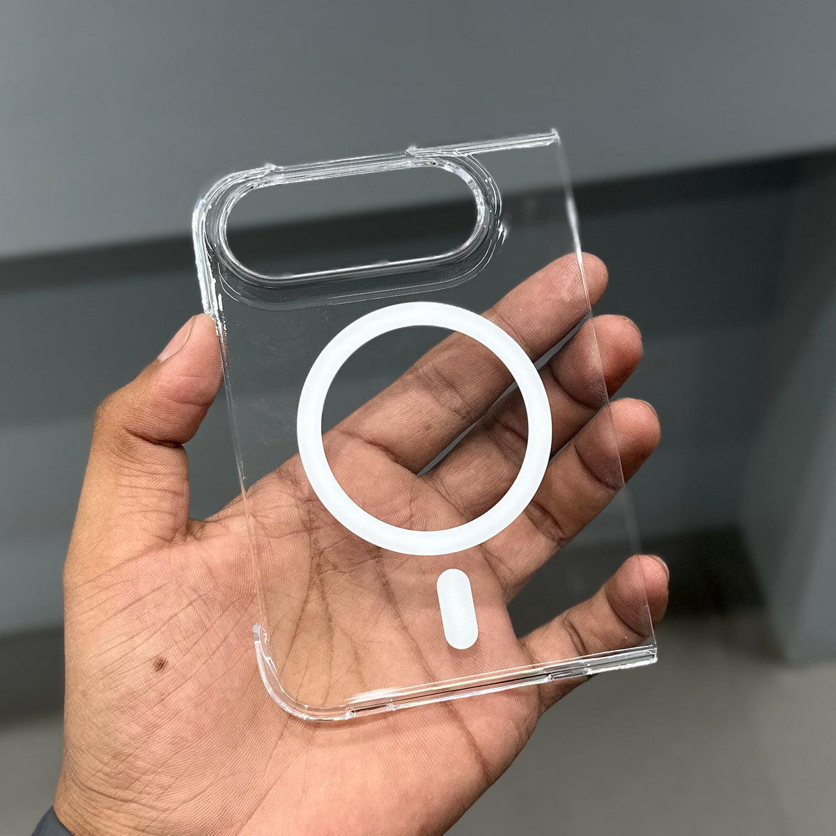 BERLIA MAGSAFE IPHONE DUO CASE - TRANSPARENT ( No. 3988 )