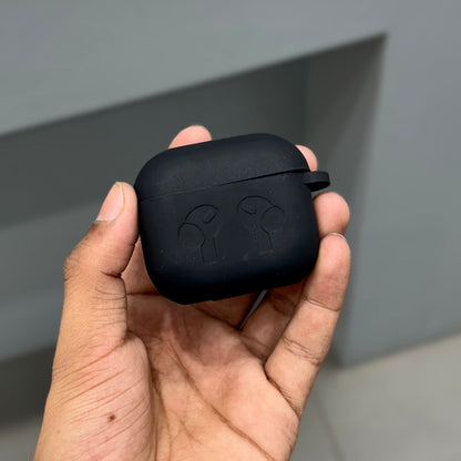 AIRPODS SILICON CASE - BLACK ( No. 2667 )