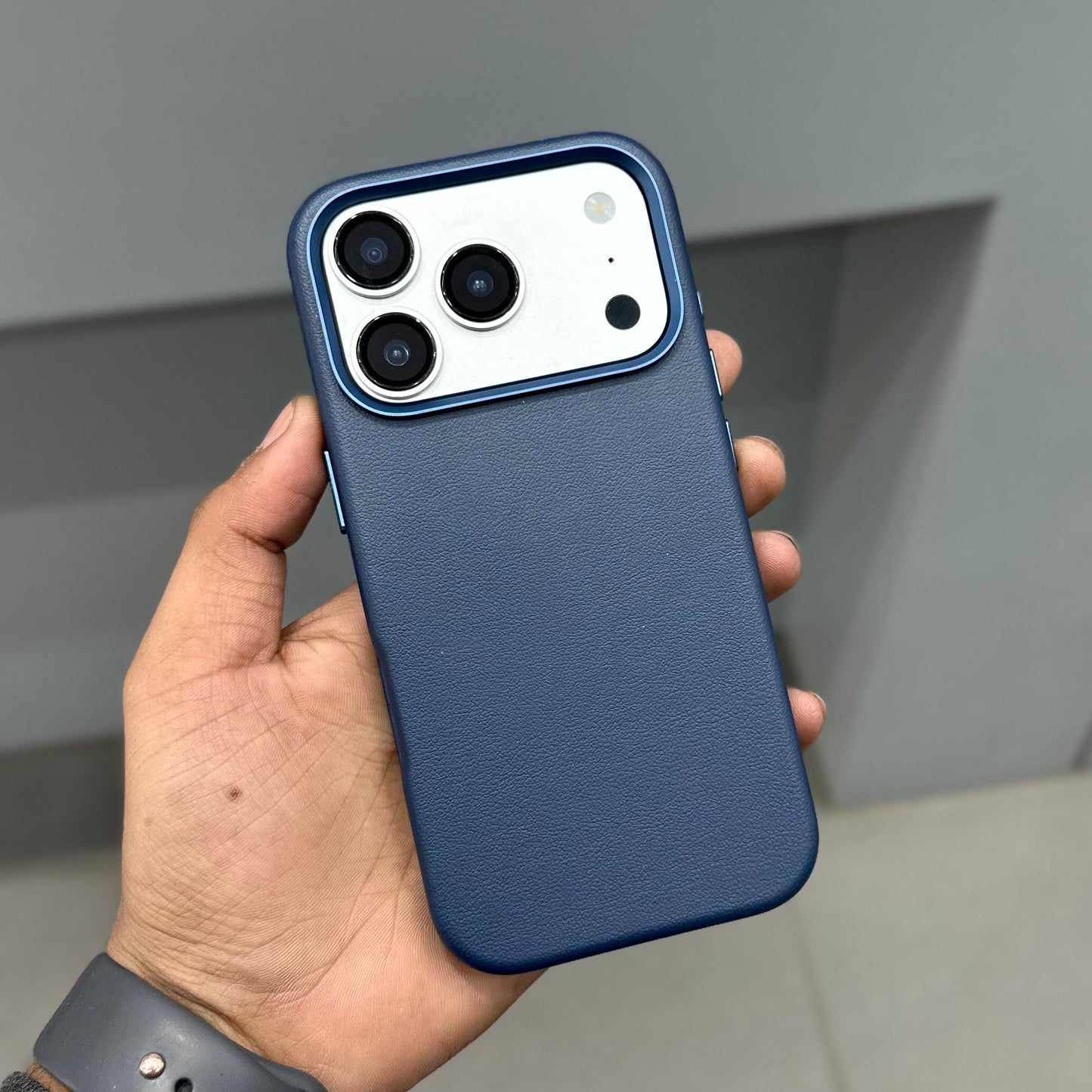 JTP LEATHER MAGSAFE CASE - BLUE ( No. 3031 )