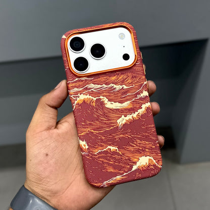 LUXO MAGSAFE CASE SEA WAVES - ORANGE ( No. 3669 )