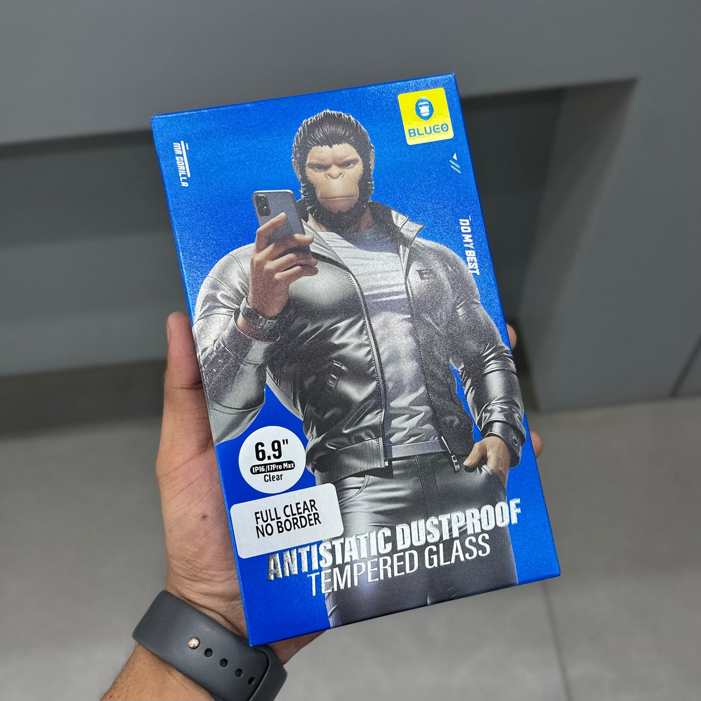 BLUEO HD CLEAR ANTISTATIC DUSTPROOF GLASS BAZEL LESS ( No. 3184 )