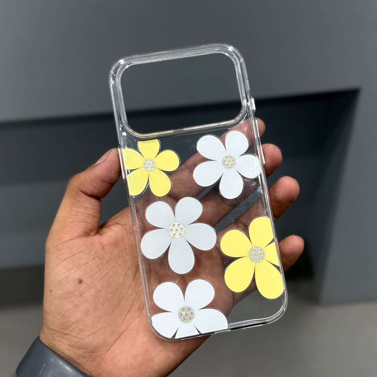 COME FLOWER CASE - WHITE - YELLOW ( No. 2976 )