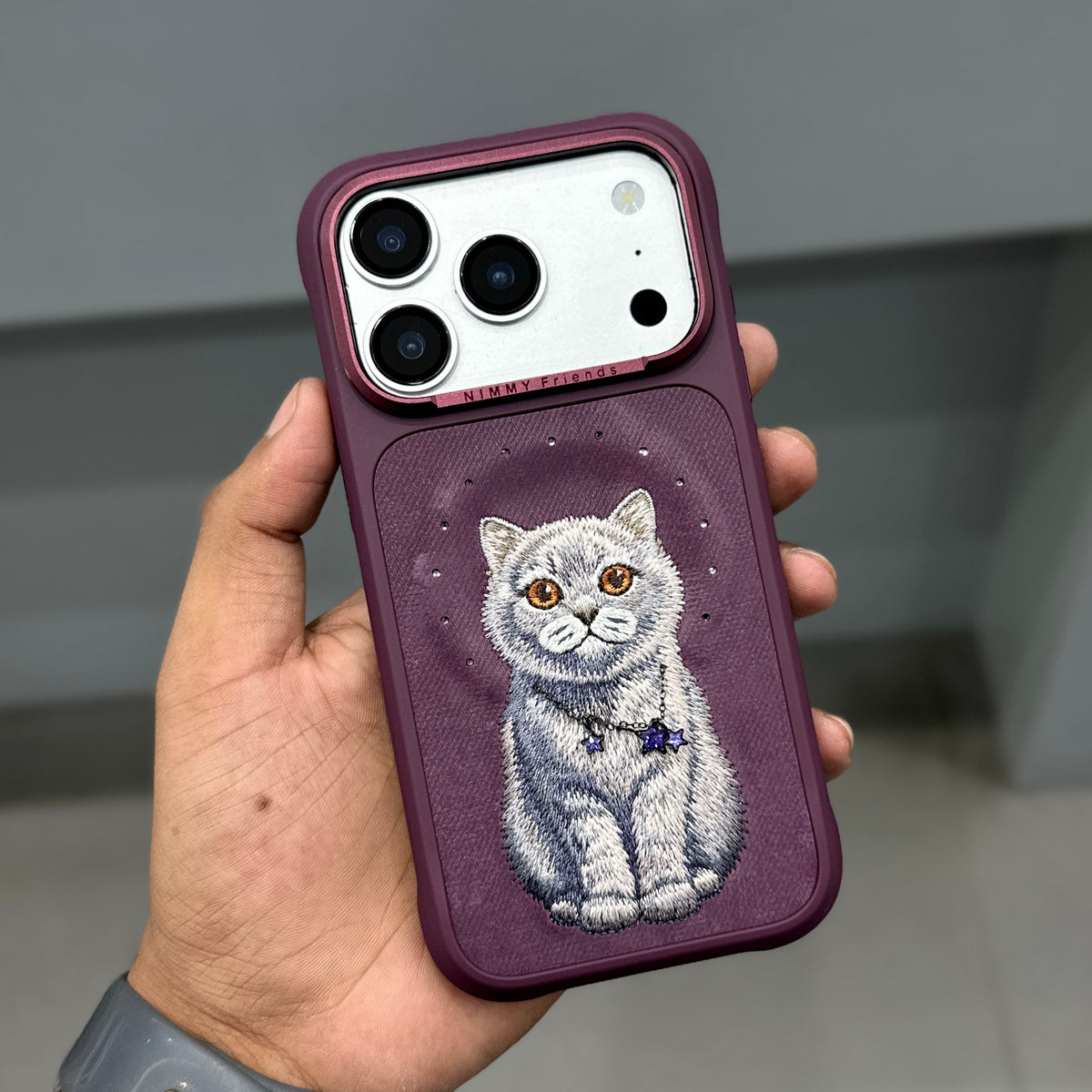 NIMMY FASION SERIES MAGSAFE - WINE RED CAT ( No. 3970 )
