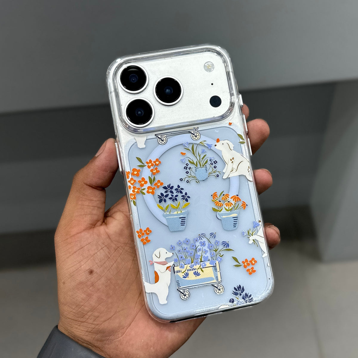 MOSTREET FLOWERS CASE - SKY BLUE ( No. 3925 )