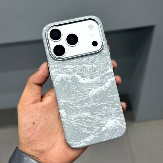 LUXO MAGSAFE CASE SEA WAVES - GREY ( No. 3670 )