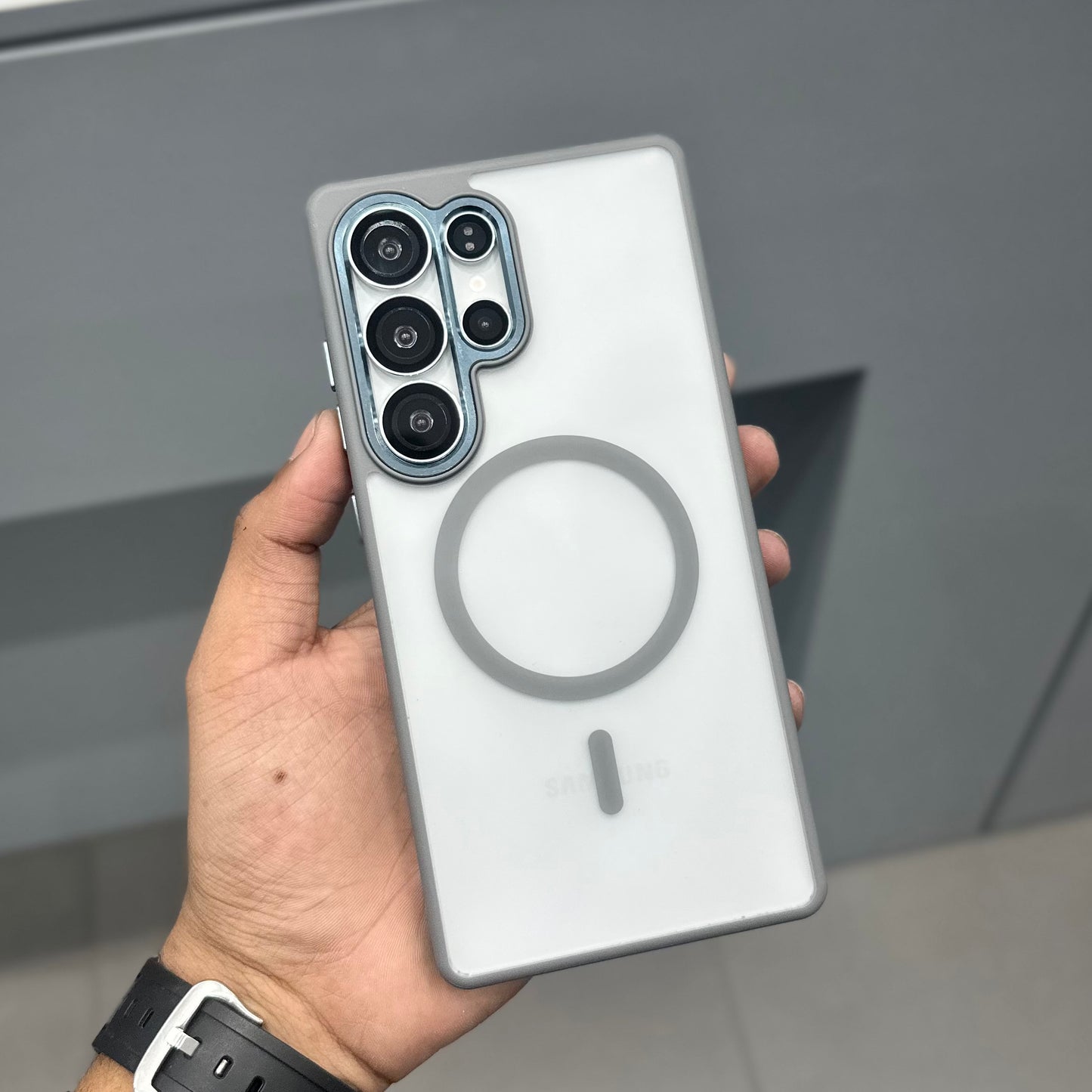 KEHUIMEI FROSTED CASE MAGSAFE - GREY ( No. 2742 )