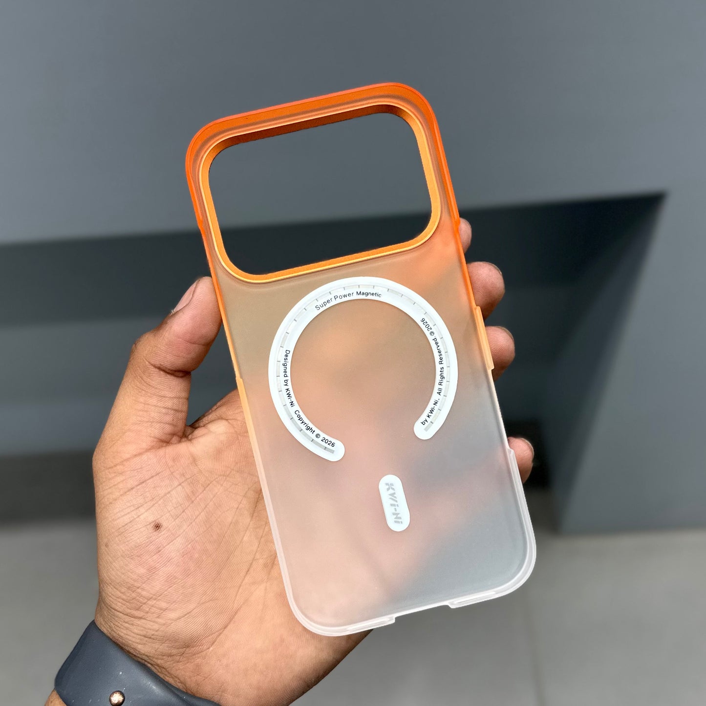 KWINI FROST CASE MAGSAFE - ORANGE ( No. 3290 )