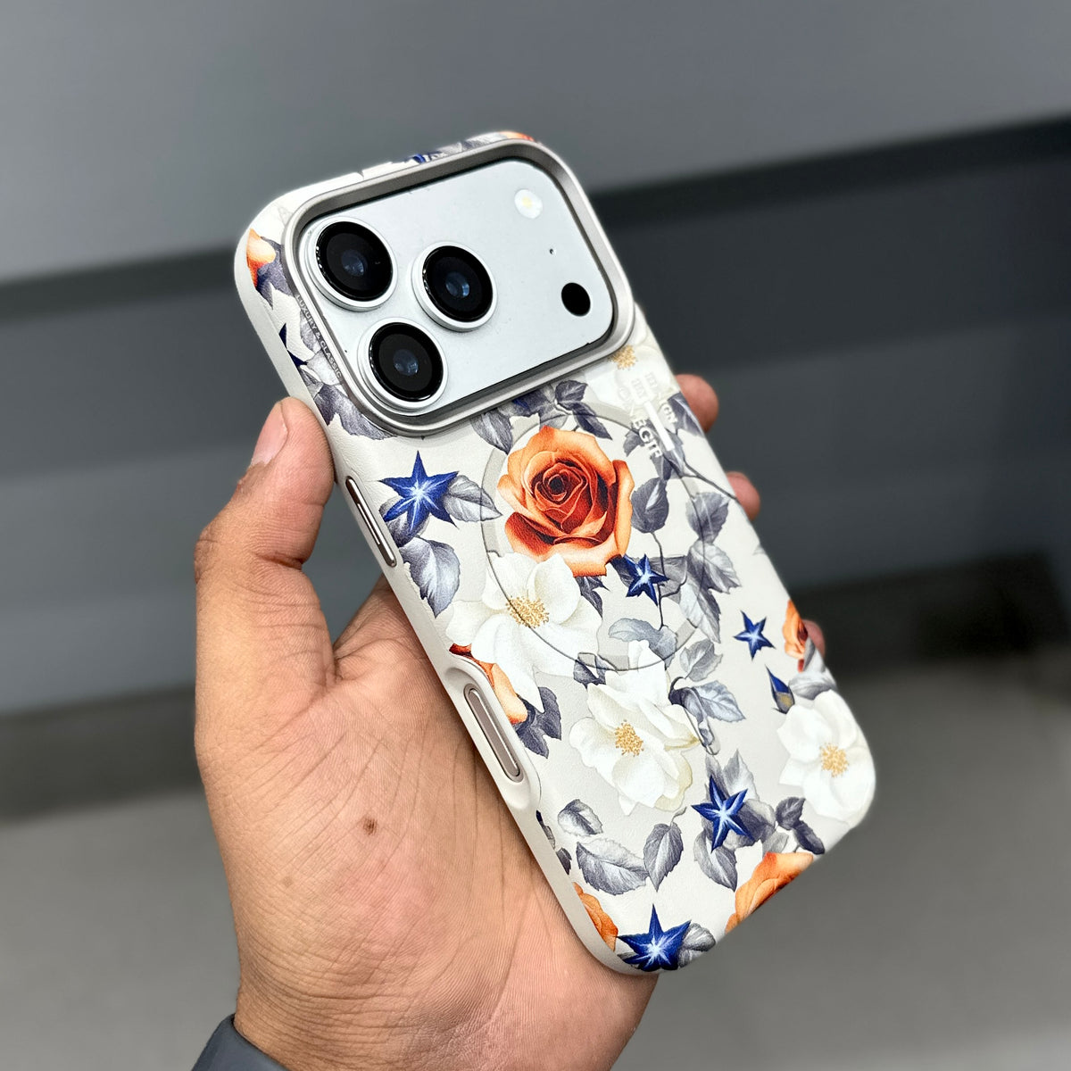ONE GIF FLORAL EMPRESS EDITION MAGSAFE CASE - GREY 2.0 ( No. 4175 )