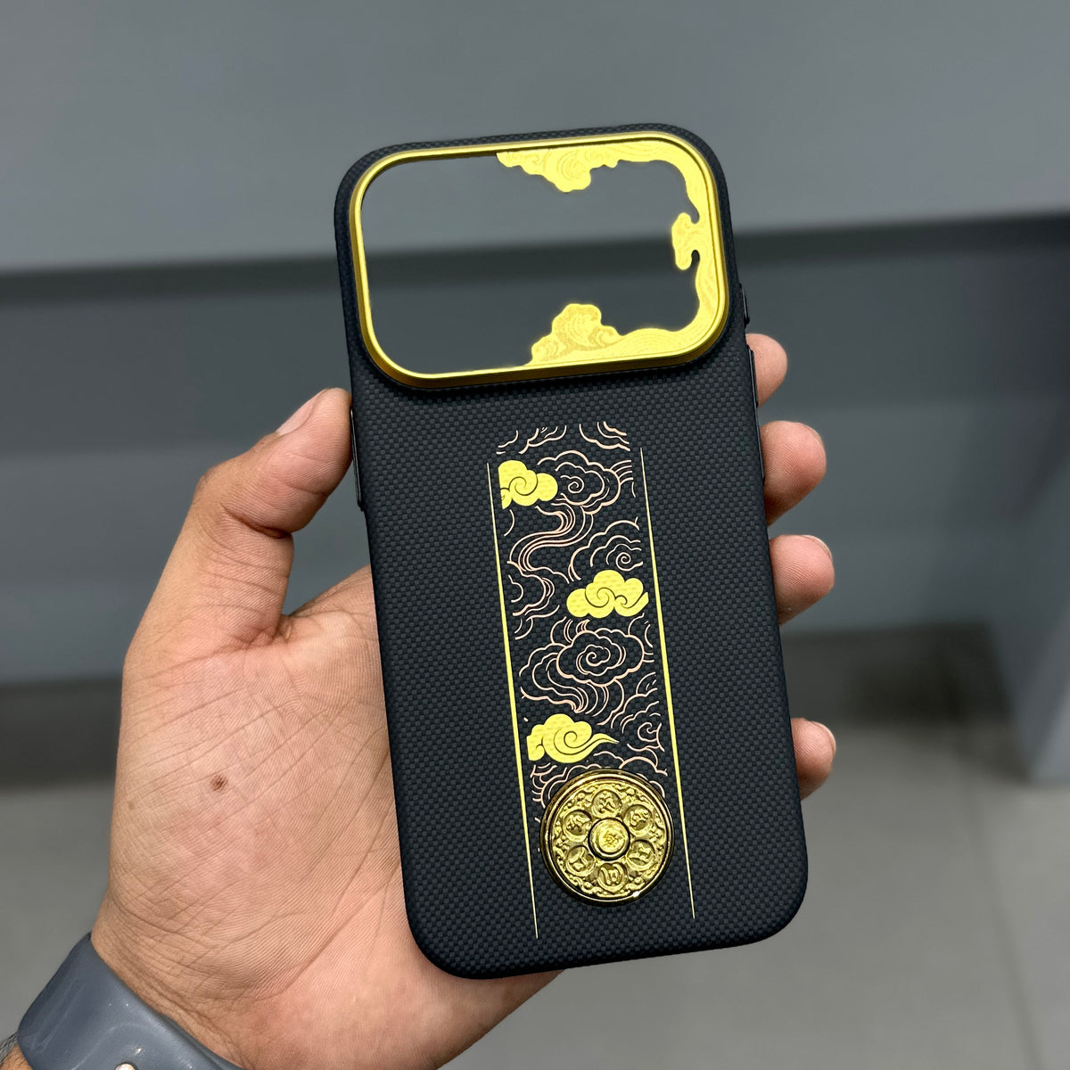 BLUEO AUSPICIOUS SHIFT MANTRA ARAMID FIBER CASE - BLACK ( No. 4185 )