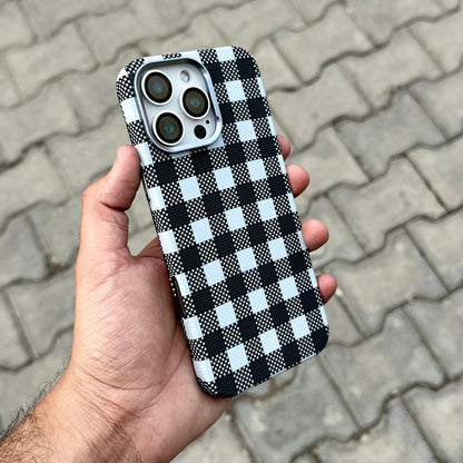 Luxo Grey White Check With Magsafe ( No. 1887 )